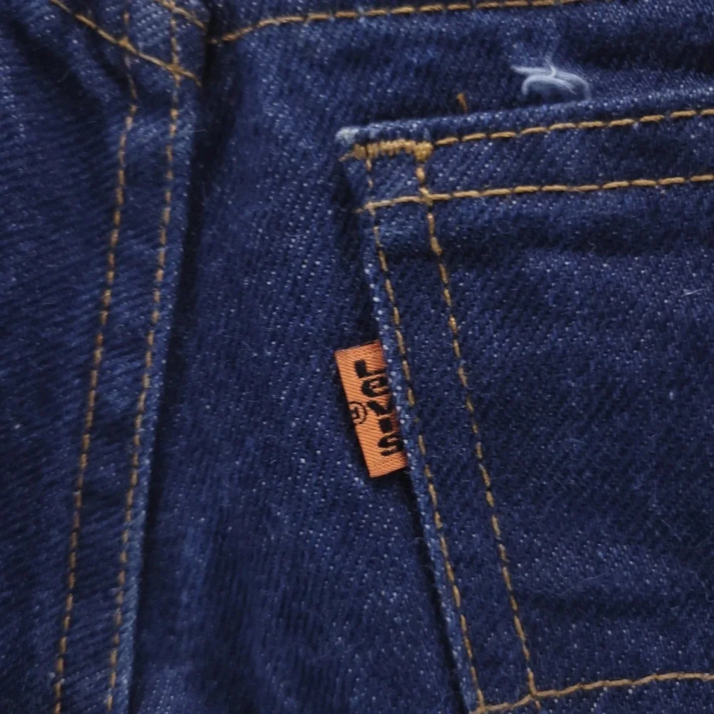 VTG Levis 684 Jeans 30x30 Bell Bottom Flare Orange Tab 80s 70s Made in USA